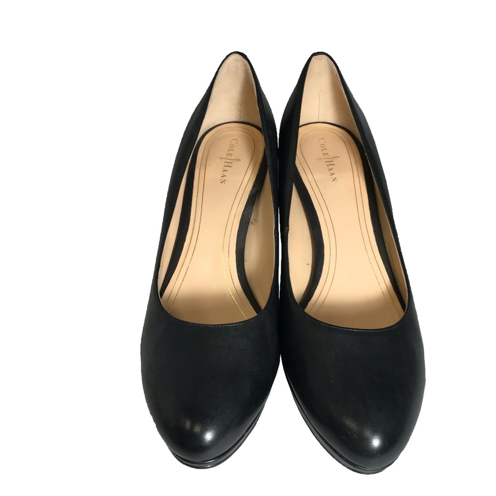 Cole Haan Black Leather High Heels Size 9 1/2